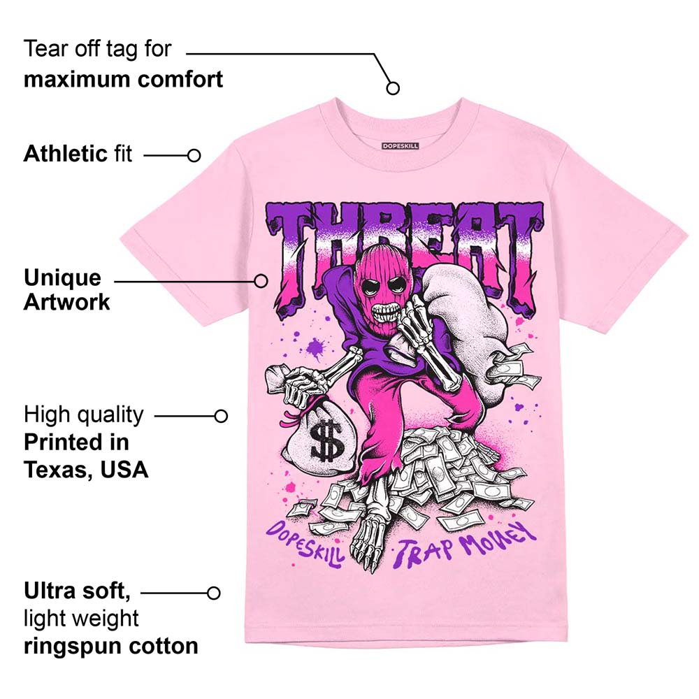 Pink Collection superstreetwear Pink T-shirt Threat Graphic
