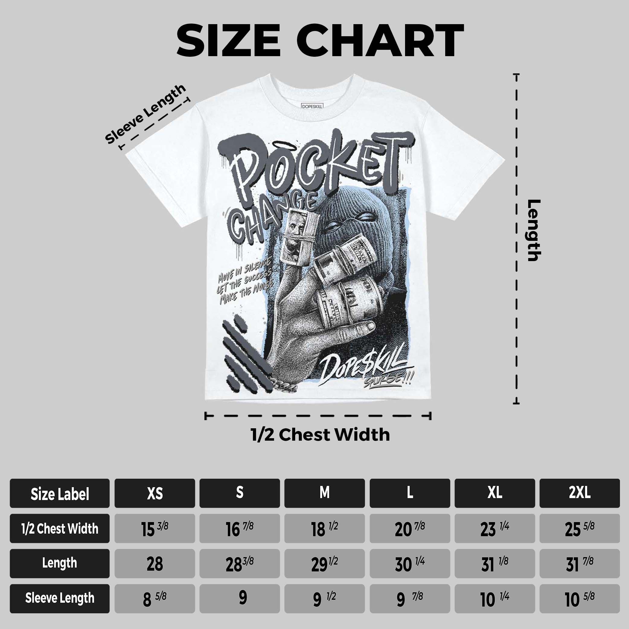 Cool Grey 11s superstreetwear Oversize Print T-Shirt Pocket Change Graphic