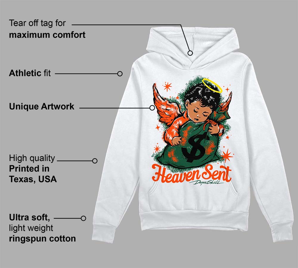 Dunk Team Dark Green Orange superstreetwear Hoodie Sweatshirt Heaven Sent Graphic