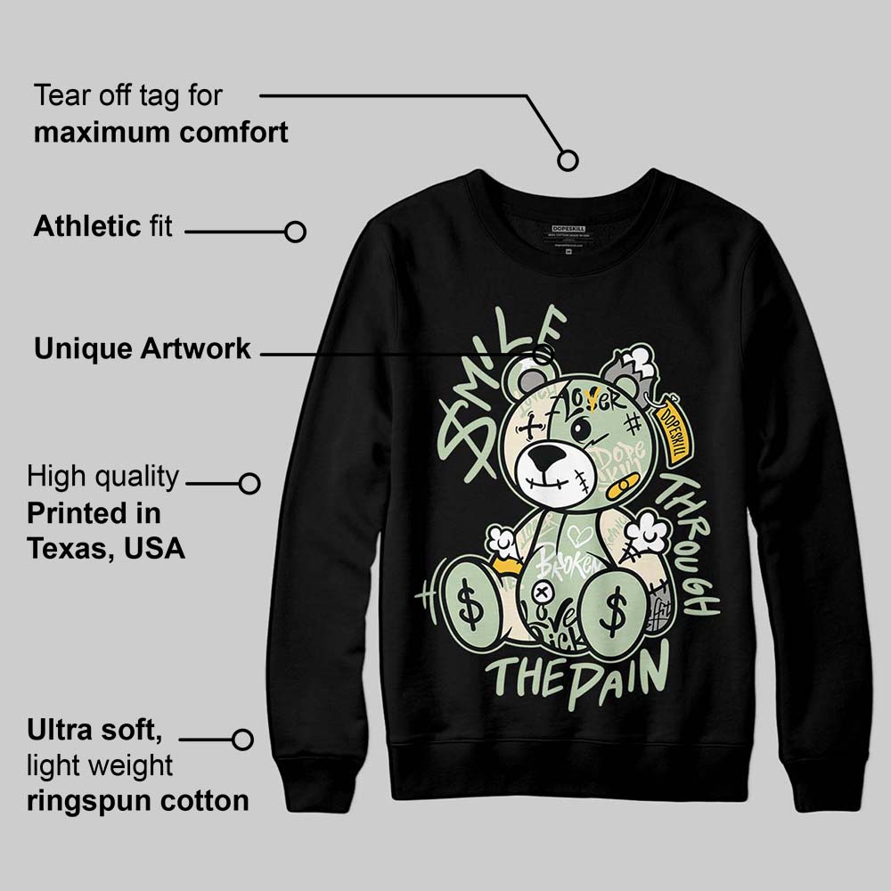 Seafoam 4s 2025 superstreetwear Sweatshirt Smile Through The Pain Graphic