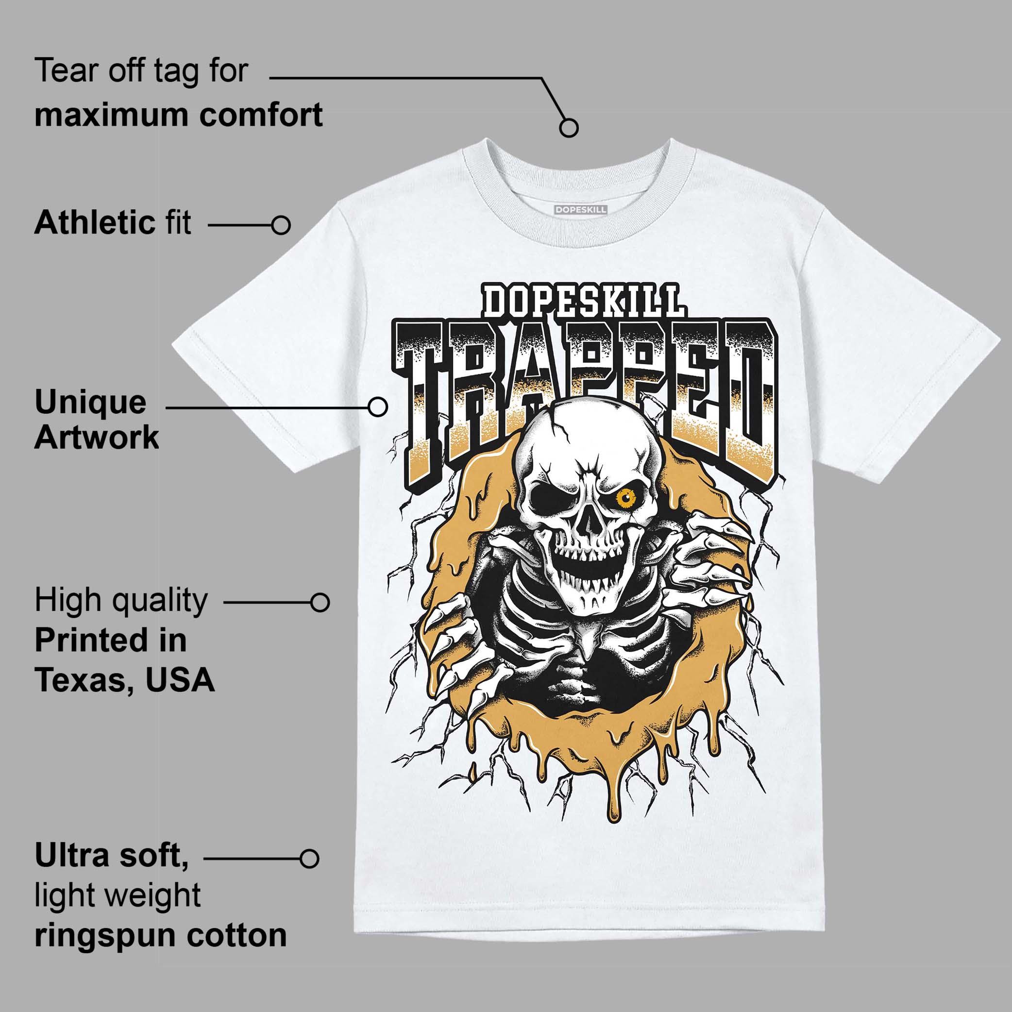 Gratitude 11s superstreetwear T-Shirt Trapped Halloween Graphic