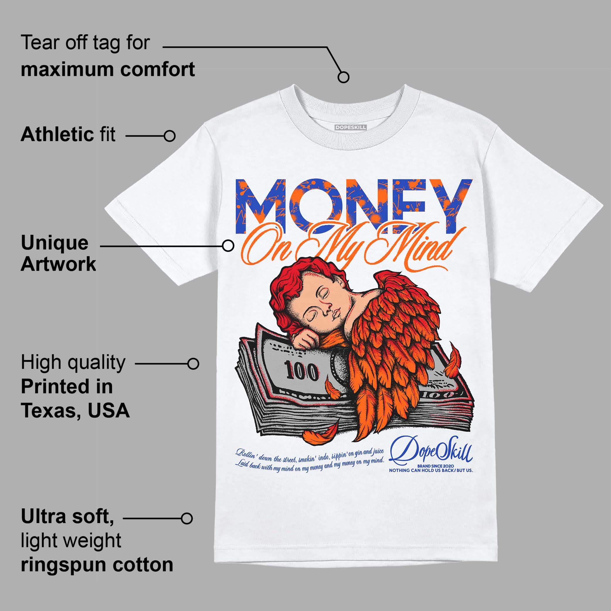 Dunk Low Futura Orange Blaze superstreetwear T-Shirt MOMM Graphic