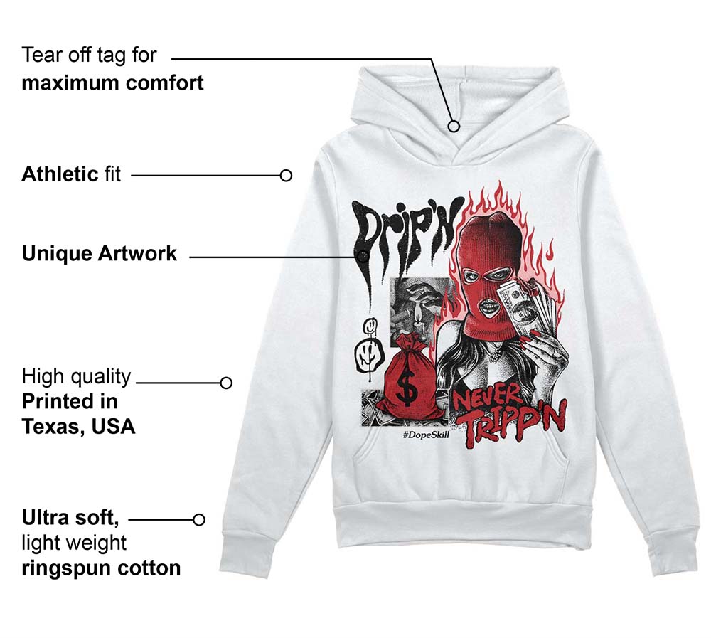 Red Taxi 12s superstreetwear Hoodie Sweatshirt Drip'n Never Tripp'n Graphic