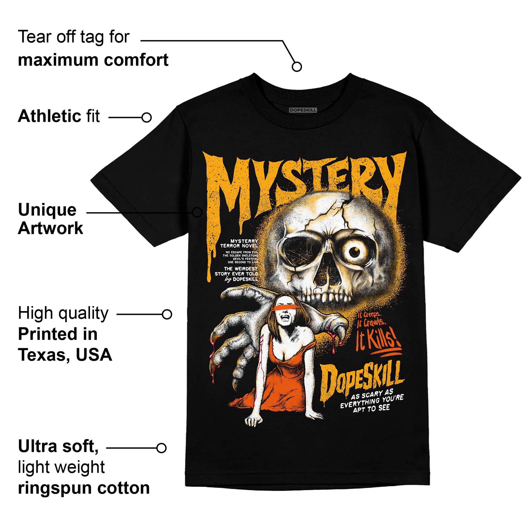 Black Taxi 12s superstreetwear T-Shirt Mystery Ghostly Grasp Graphic