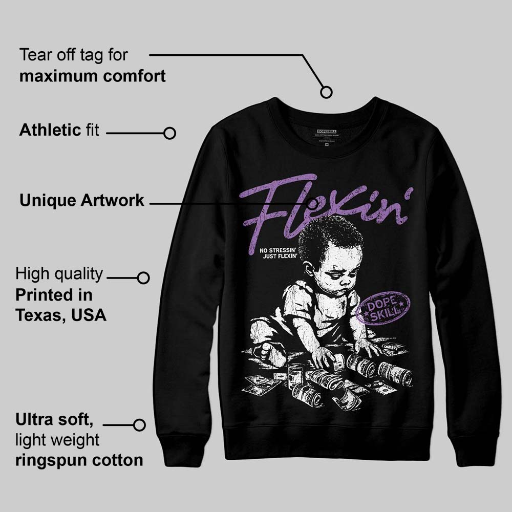 PURPLE Collection superstreetwear Sweatshirt Flexin' Graphic