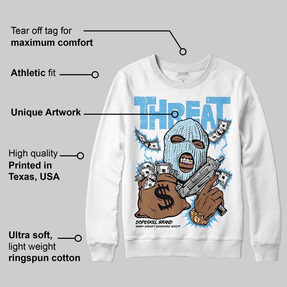 Legend Blue 11s superstreetwear Sweatshirt Under Threat Graphic