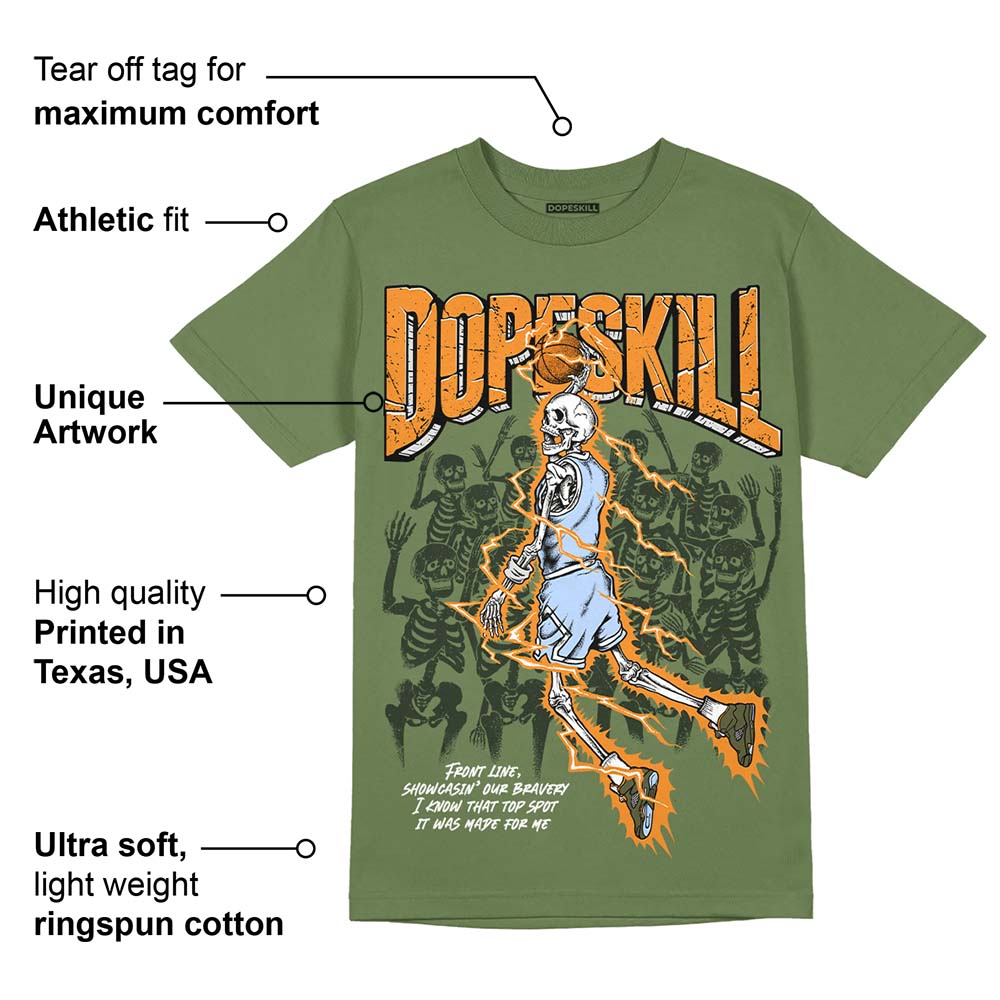 Olive 5s superstreetwear Olive T-shirt Thunder Dunk Graphic