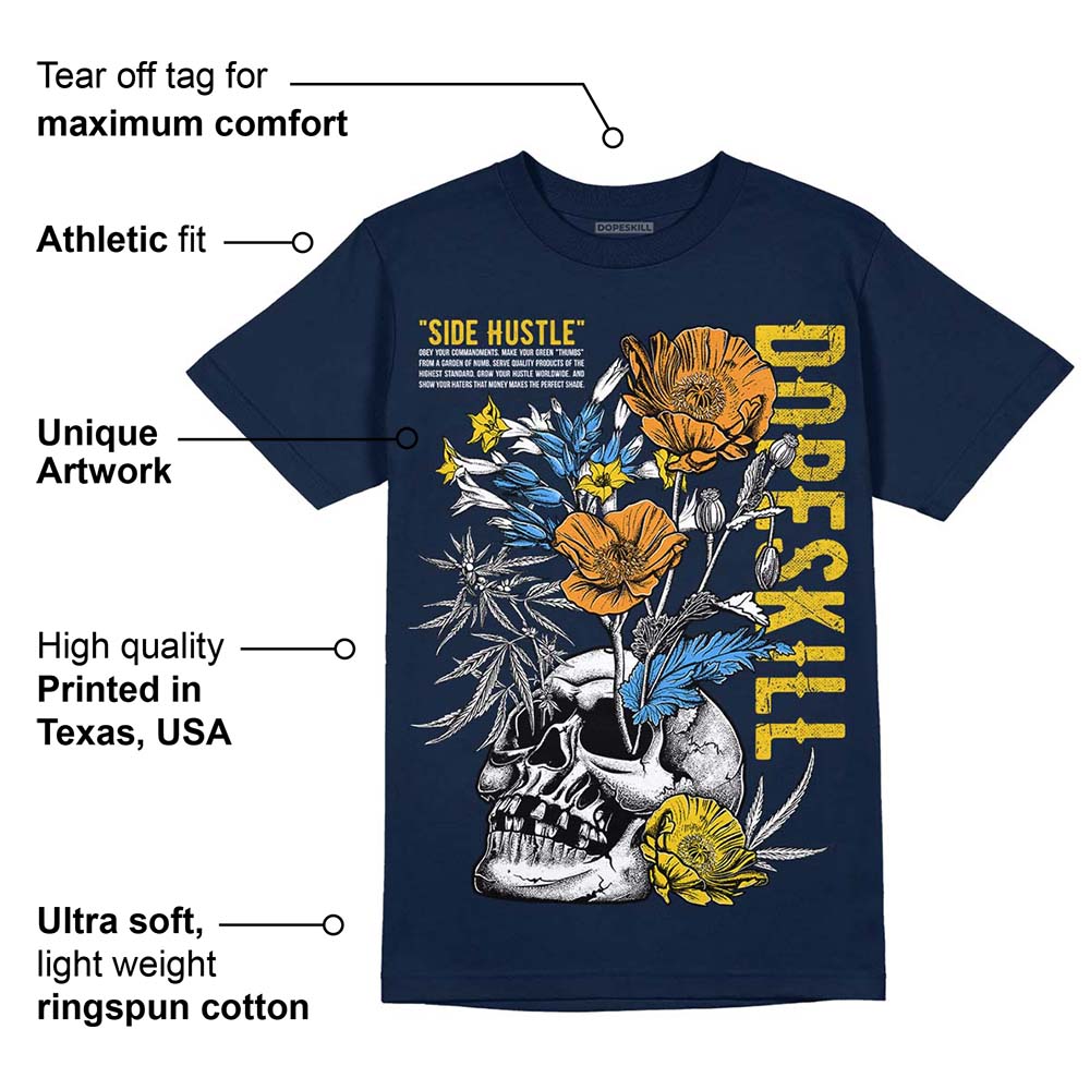 Michigan Dunks superstreetwear Midnight Navy T-Shirt Side Hustle Graphic