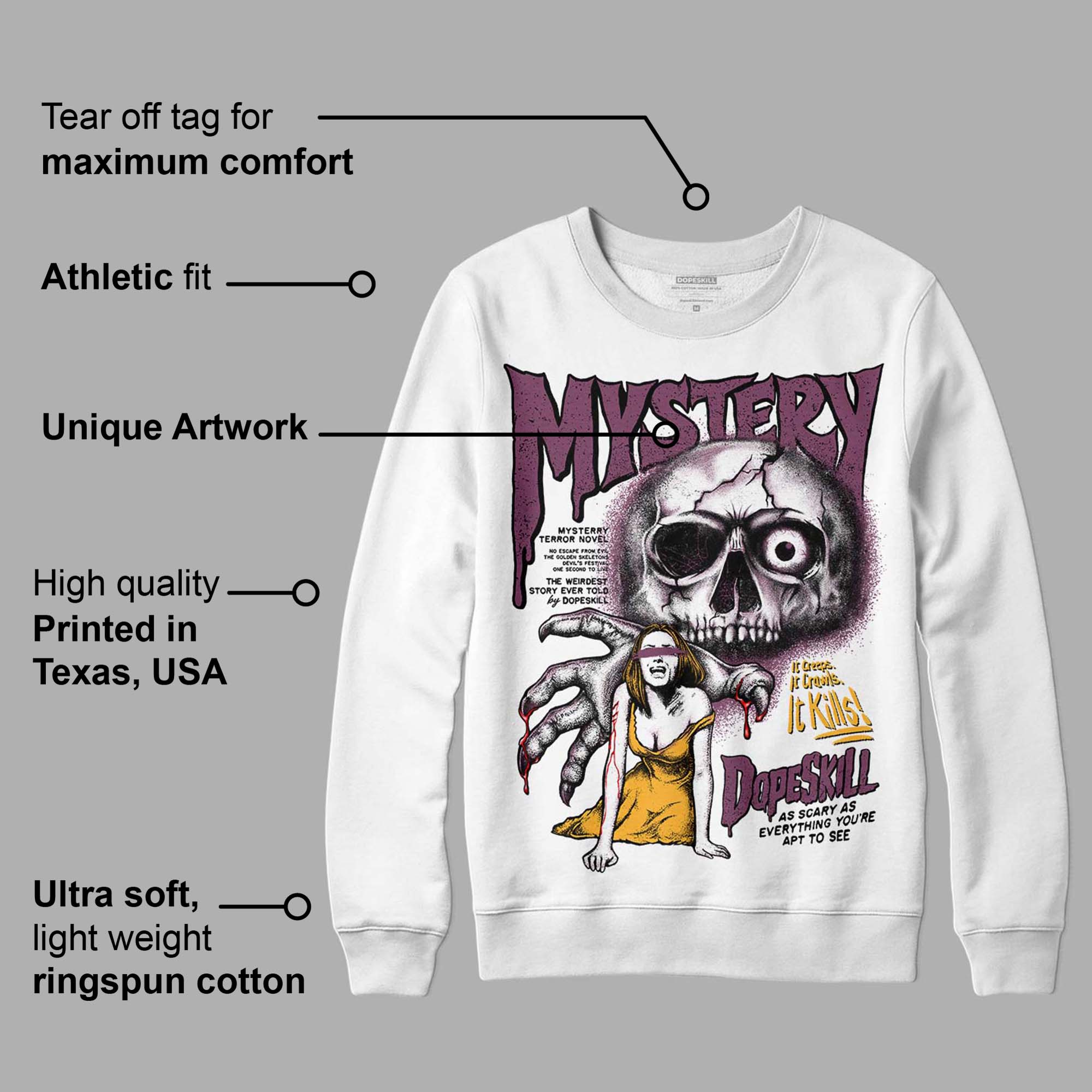 Brotherhood 1s High OG superstreetwear Sweatshirt Mystery Ghostly Grasp Graphic