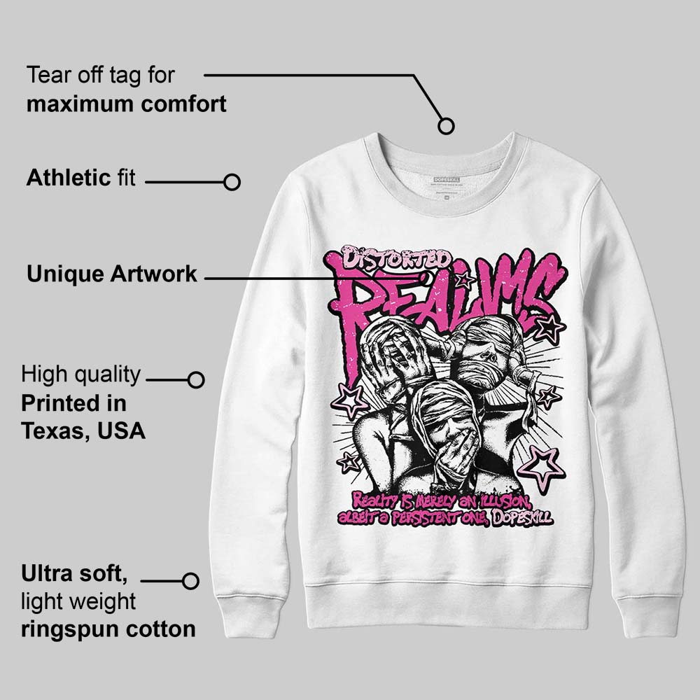 Pink Collection superstreetwear Sweatshirt Distorted Realms Graphic