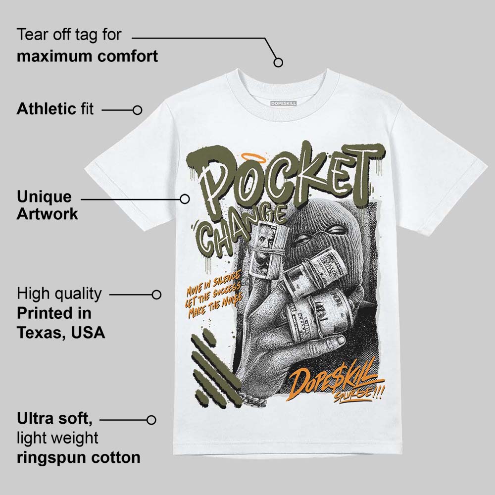 Olive 5s superstreetwear T-Shirt Pocket Change Graphic