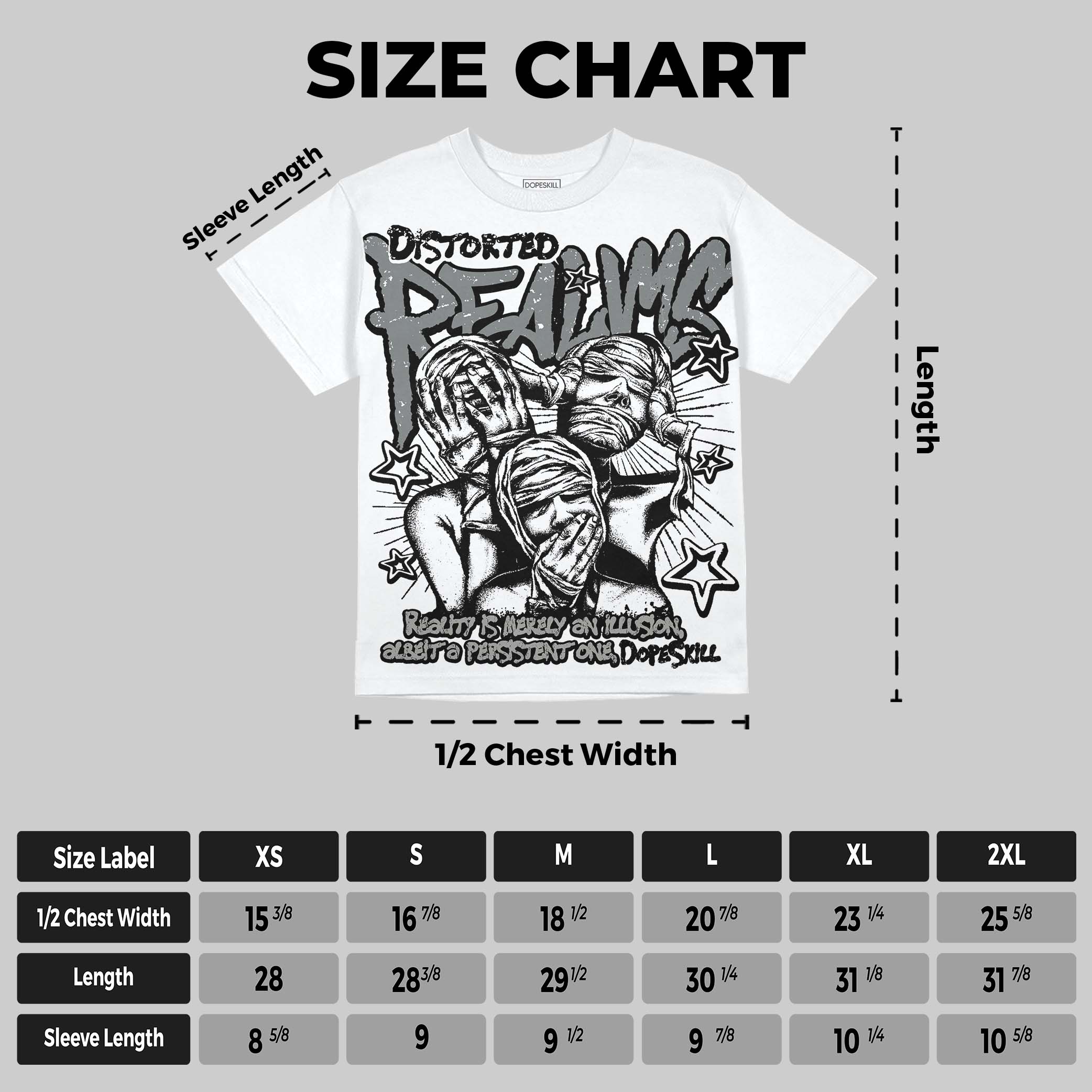 Cool Grey 9s superstreetwear Oversize Print T-Shirt Distorted Realms Graphic