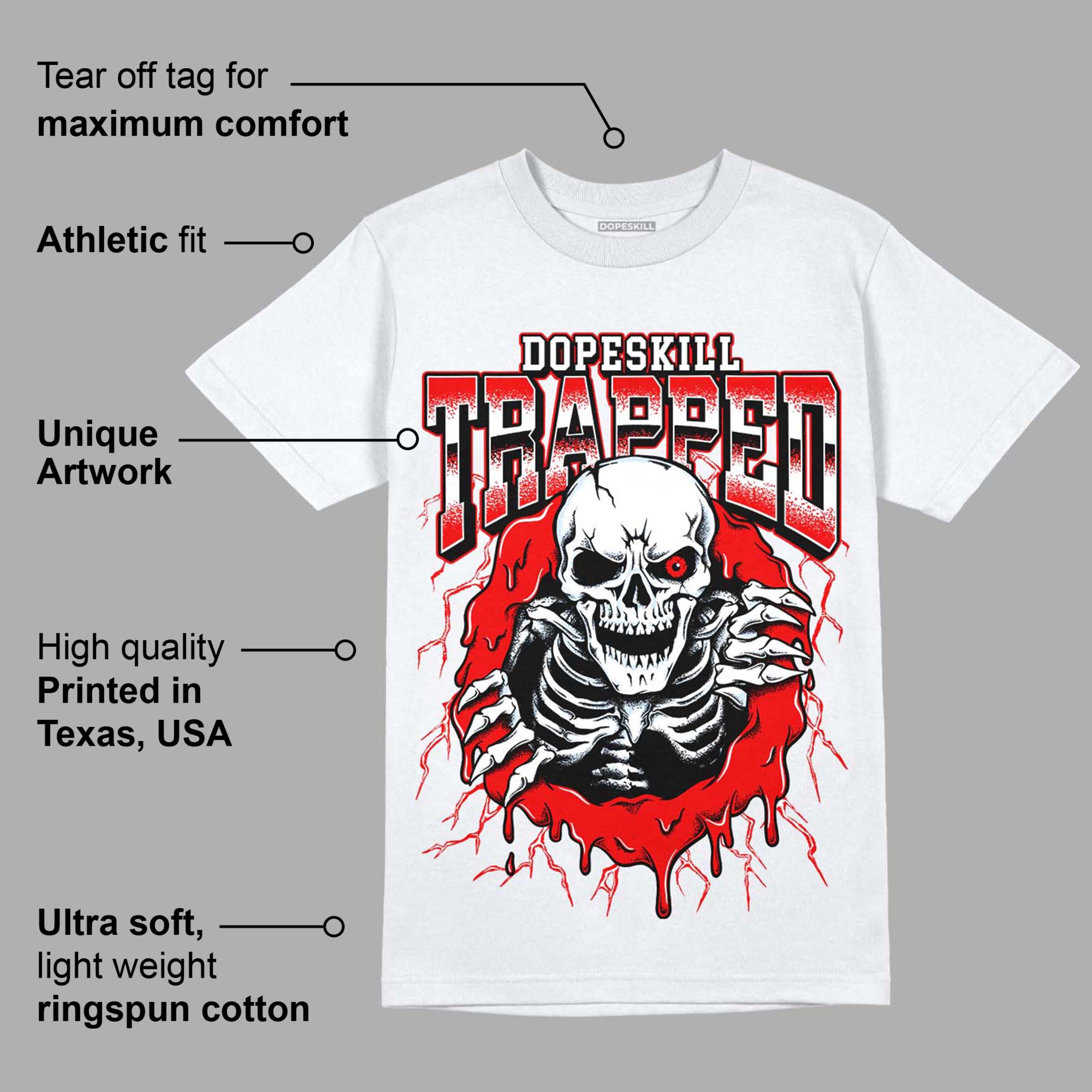 Cherry 11s superstreetwear T-Shirt Trapped Halloween Graphic