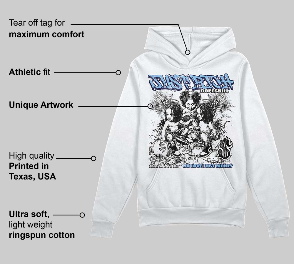 University Blue Collection superstreetwear Hoodie Sweatshirt Just Rich Graphic