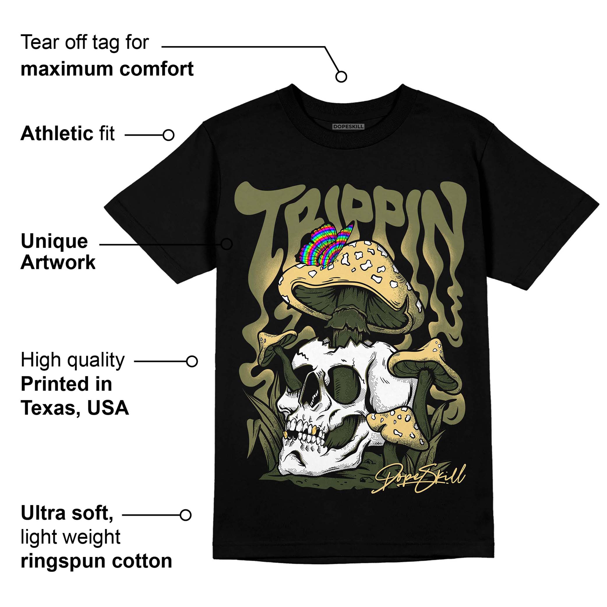 Craft Olive 4s superstreetwear T-Shirt Trippin Graphic