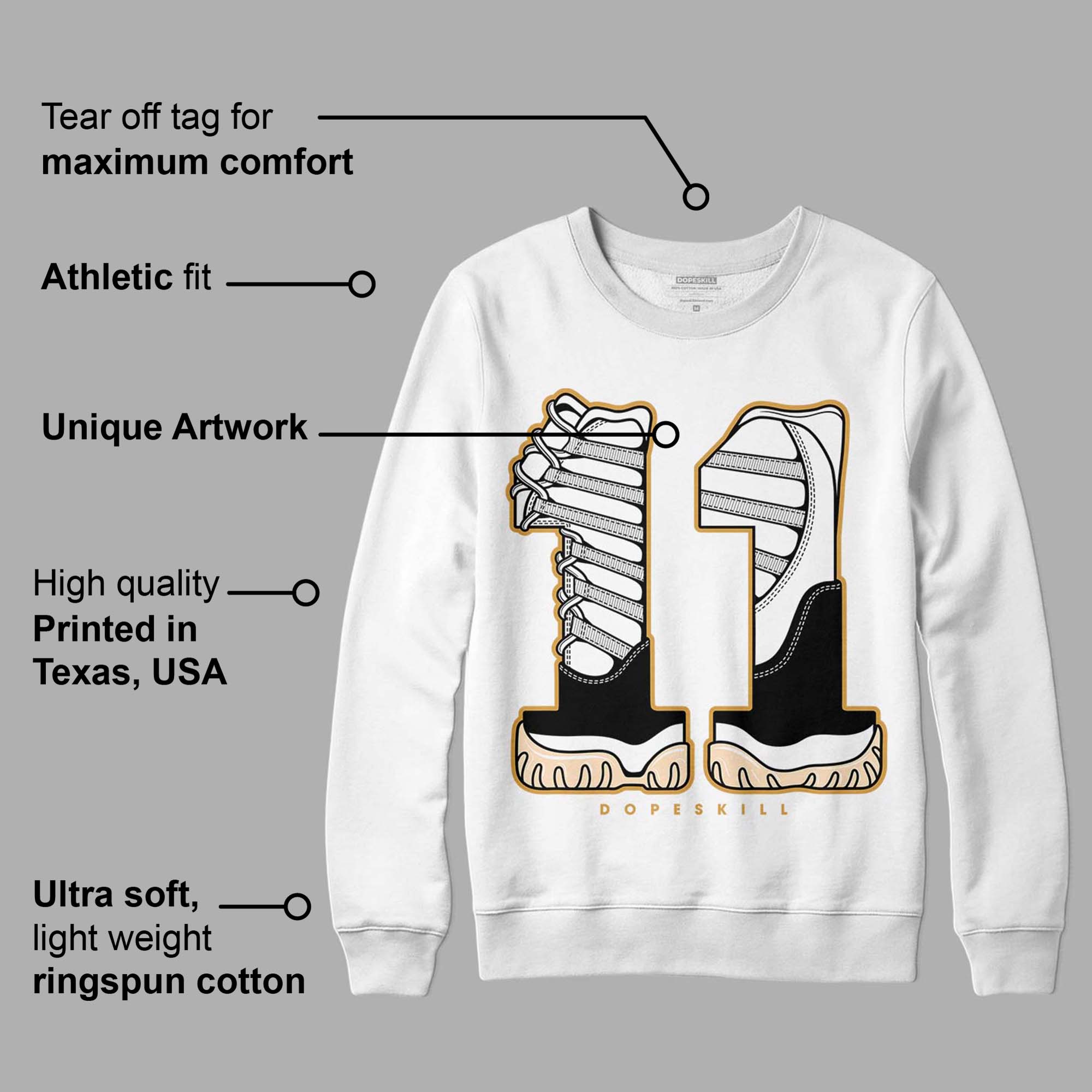 Gratitude 11s superstreetwear Sweatshirt No.11 Graphic