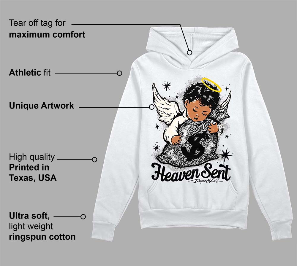 Off Noir 3s superstreetwear Hoodie Sweatshirt Heaven Sent Graphic