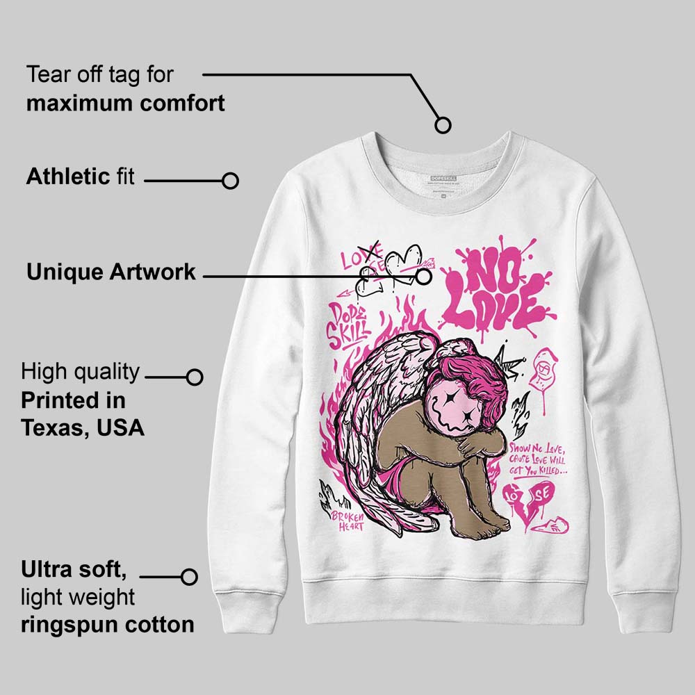 Pink Collection superstreetwear Sweatshirt No Love Graphic