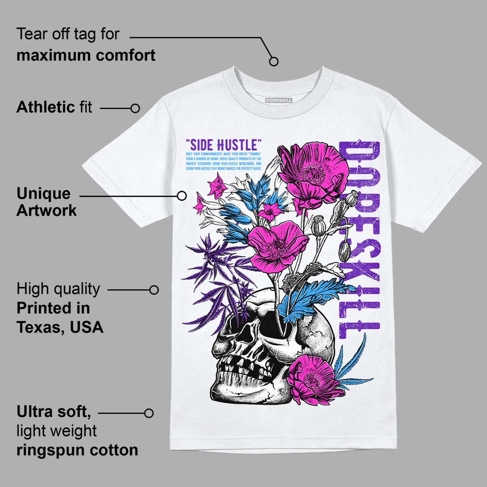 Dunk Purple Championship Court White superstreetwear T-Shirt Side Hustle Graphic