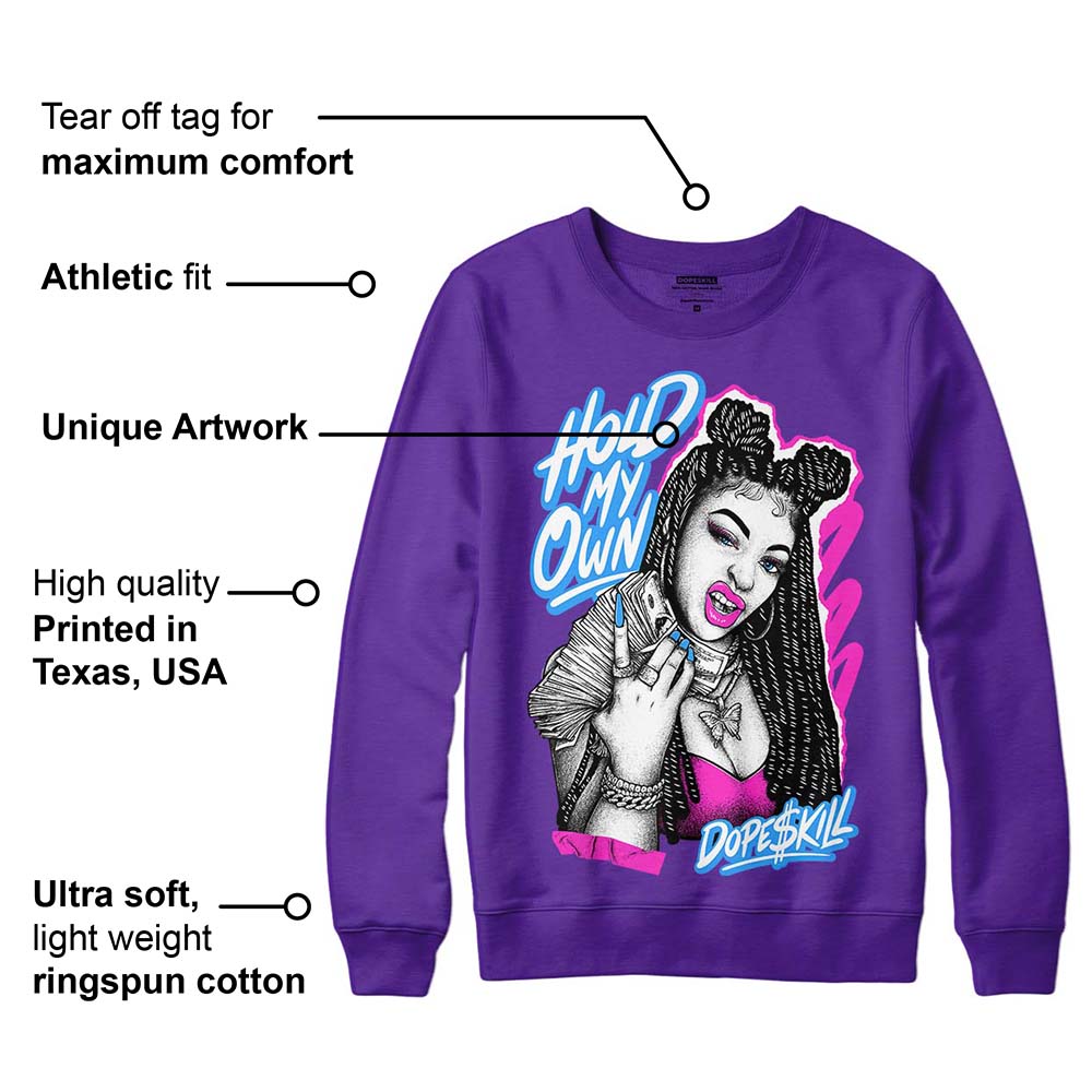 PURPLE Collection superstreetwear Purple Sweatshirt New H.M.O Graphic