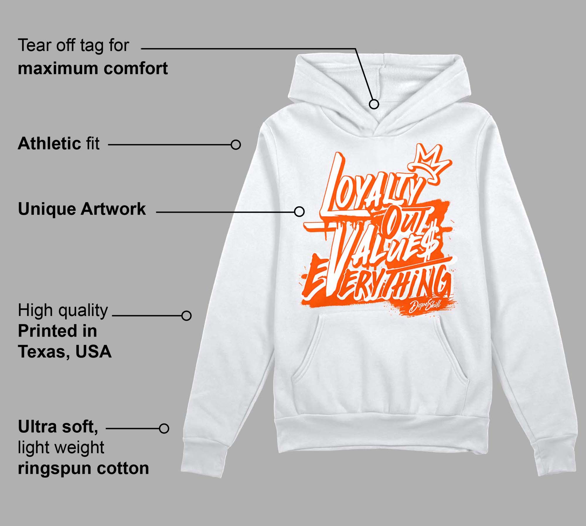 Orange Milk superstreetwear Hoodie Sweatshirt LOVE Graphic
