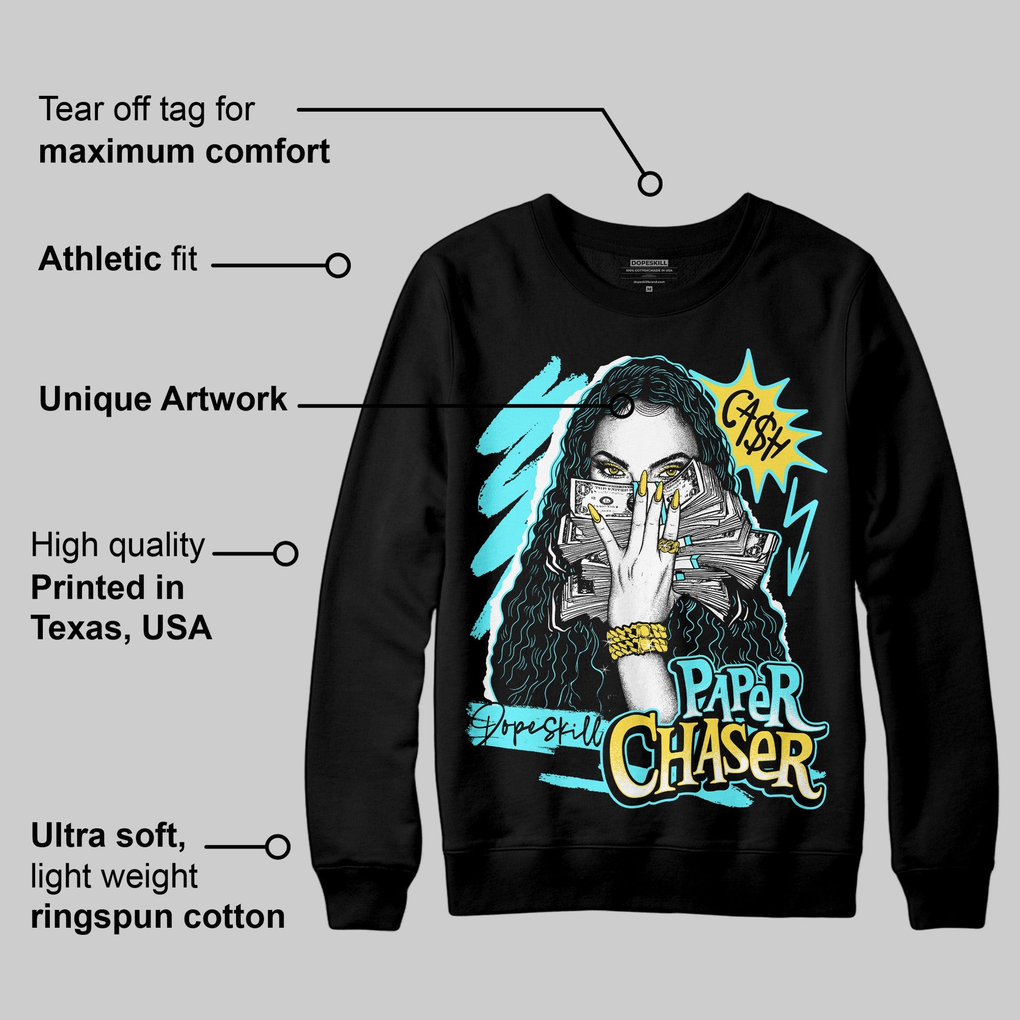 Aqua 5s superstreetwear Sweatshirt NPC Graphic