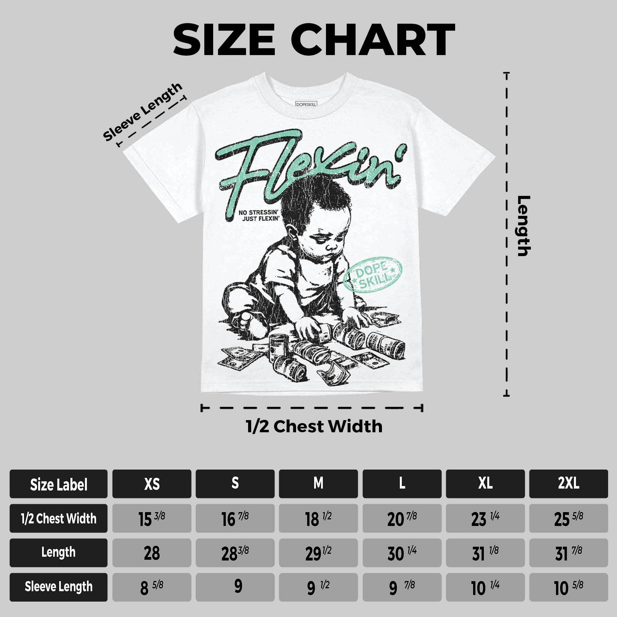 Green Glow 3s superstreetwear Oversize Print T-Shirt Flexin' Graphic