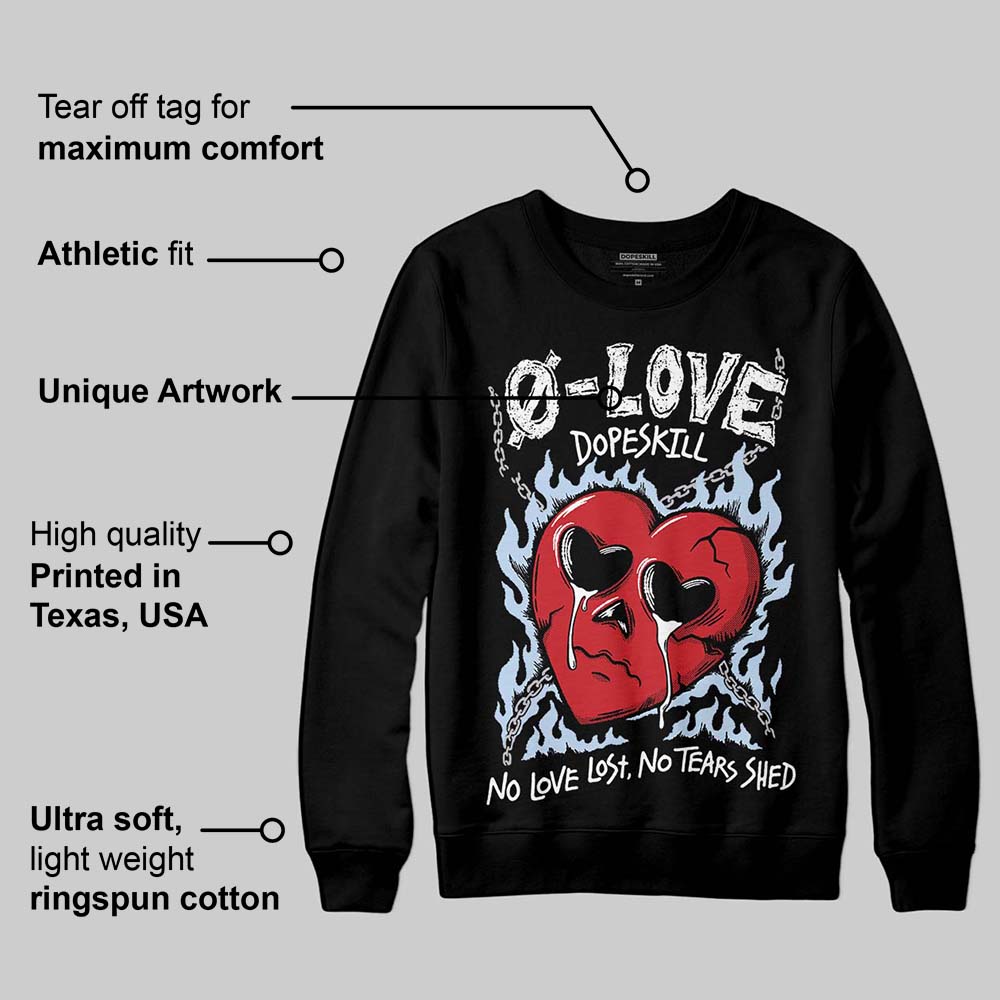 Black Metallic Reimagined 5s superstreetwear Sweatshirt Crying Heart Graphic
