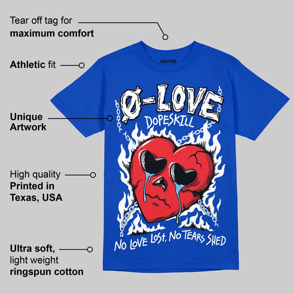 Blueberry 12s superstreetwear Royal T-shirt Crying Heart Graphic