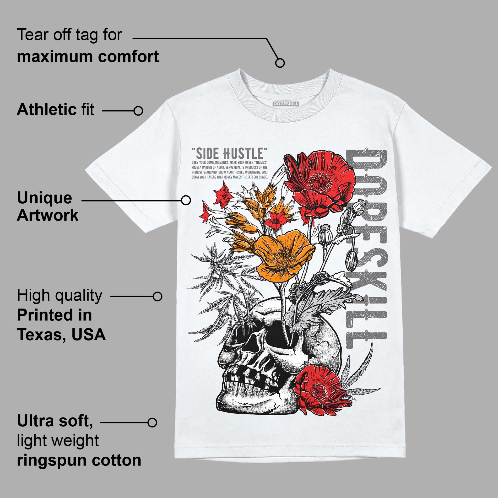 Grey Collection superstreetwear T-Shirt Side Hustle Graphic