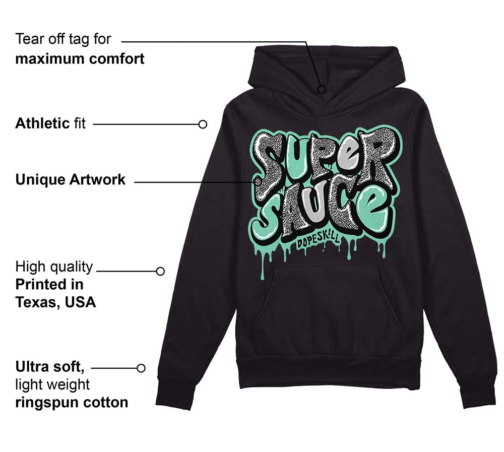 Green Glow 3s superstreetwear Hoodie Sweatshirt Super Sauce Graphic