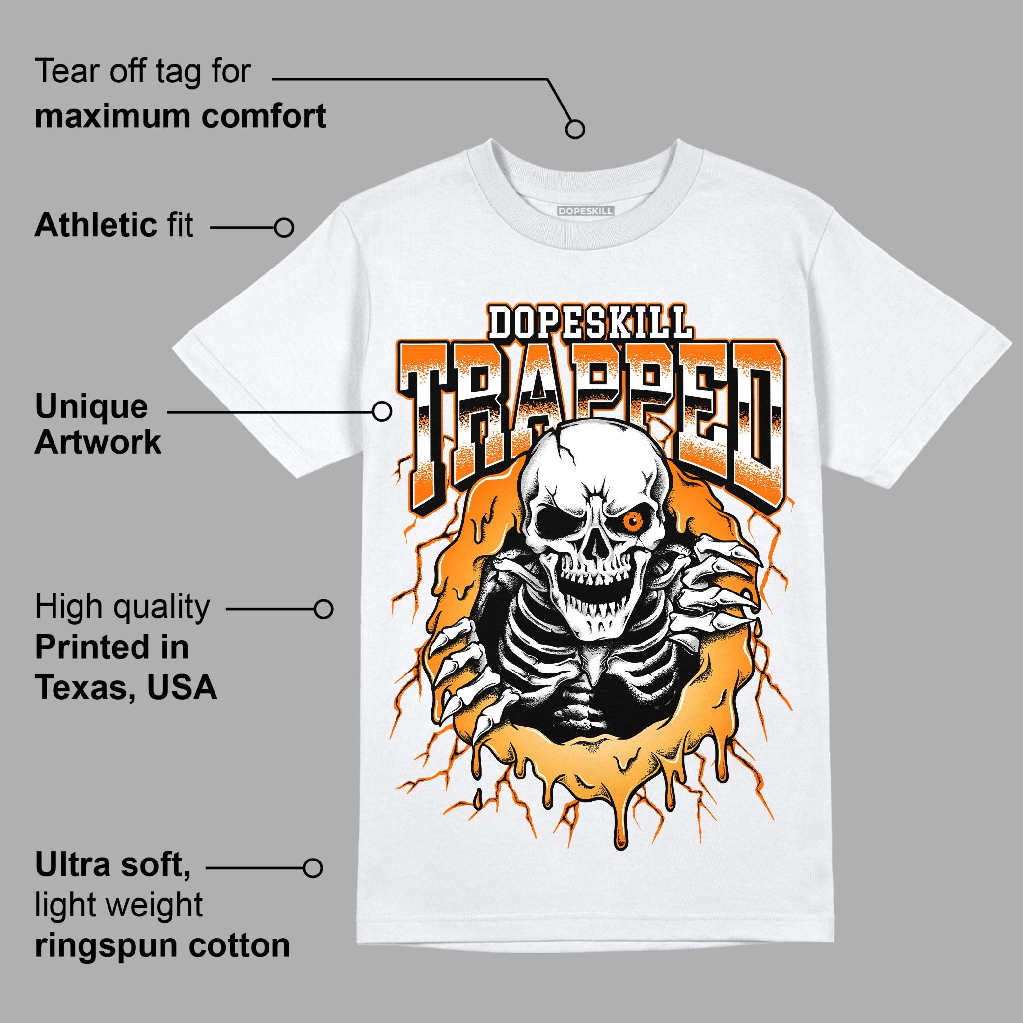 Dunk Low Magma Orange superstreetwear T-Shirt Trapped Halloween Graphic