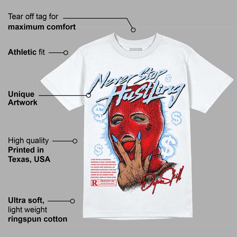 Cherry 11s superstreetwear T-Shirt Never Stop Hustling Graphic