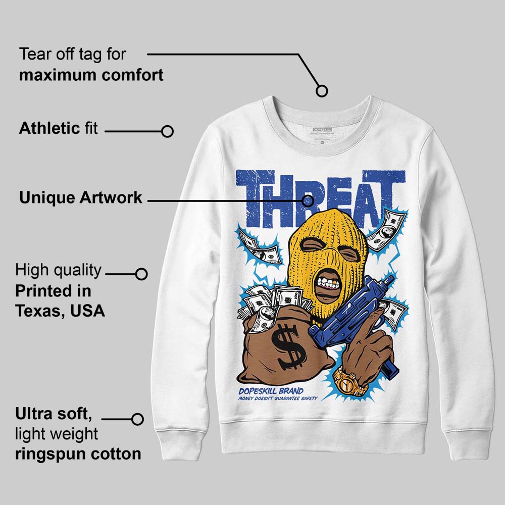 Royal Blue Collection superstreetwear Sweatshirt Under Threat Graphic