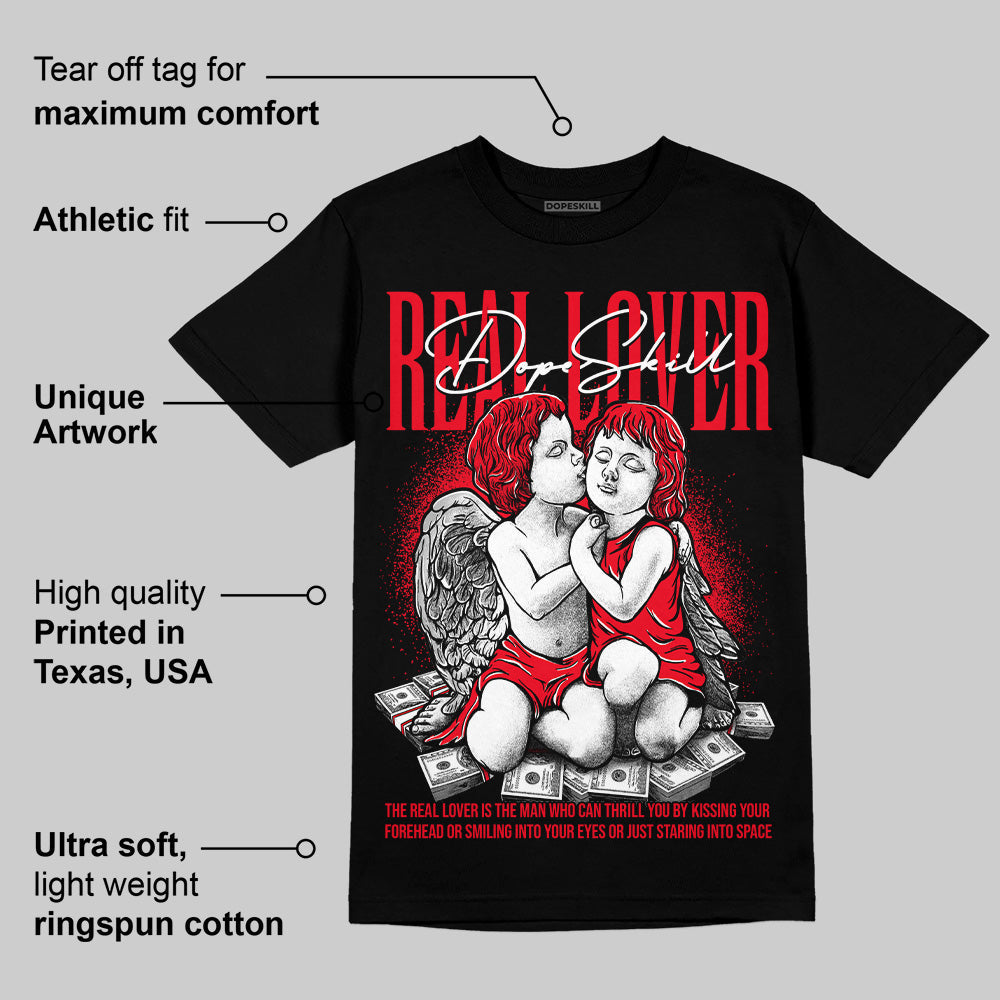 Red Thunder 4s superstreetwear T-shirt Real Lover Graphic