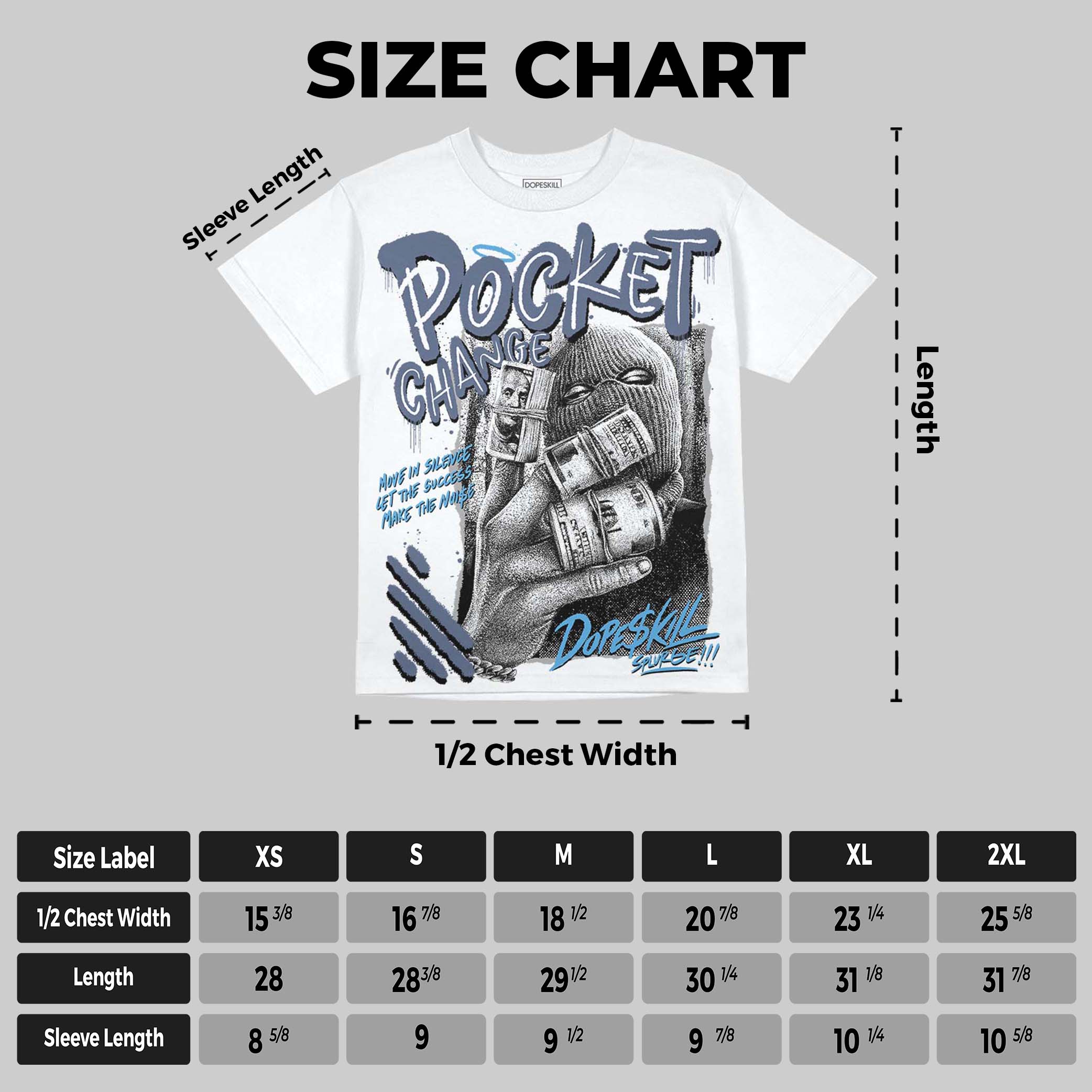 Diffused Blue 11s superstreetwear Oversize Print T-Shirt Pocket Change Graphic