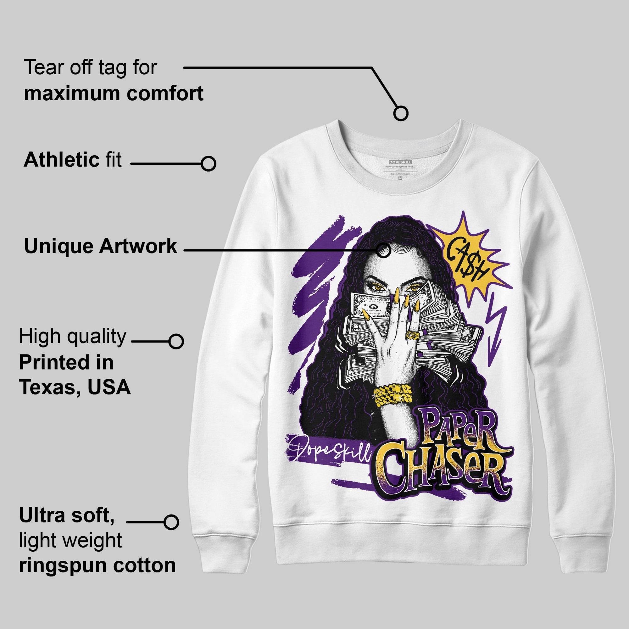 Field Purple 12s superstreetwear Sweatshirt NPC Graphic