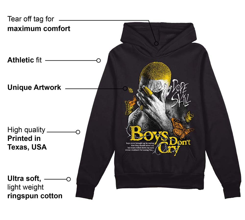 Yellow Ochre 6s superstreetwear Hoodie Sweatshirt Boys Don't Cry Graphic