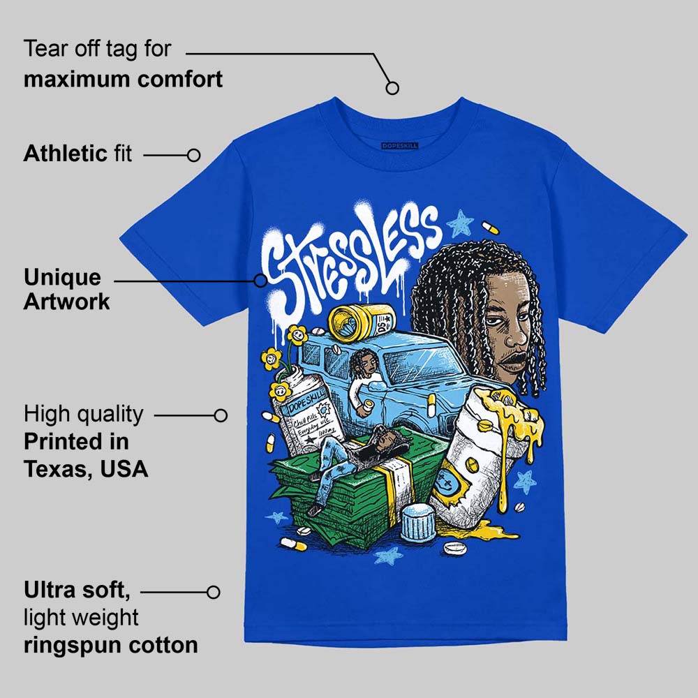 Blueberry 12s superstreetwear Royal T-shirt Stressless Graphic