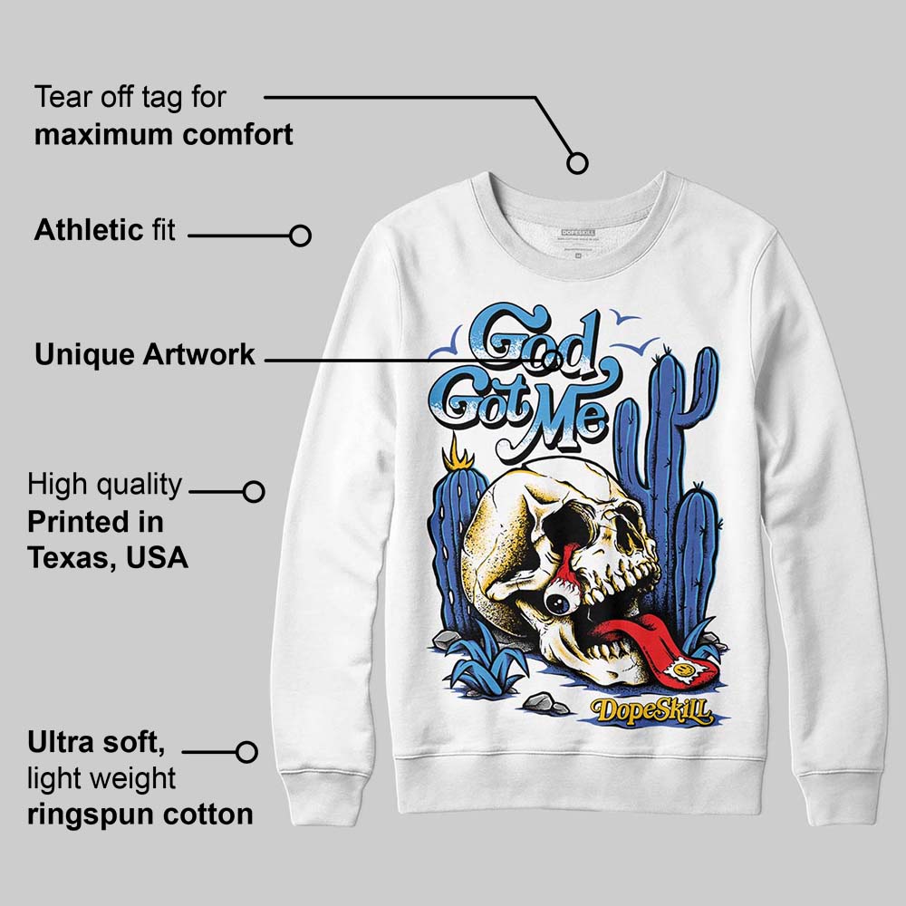 Royal Blue Collection superstreetwear Sweatshirt God Got Me Graphic