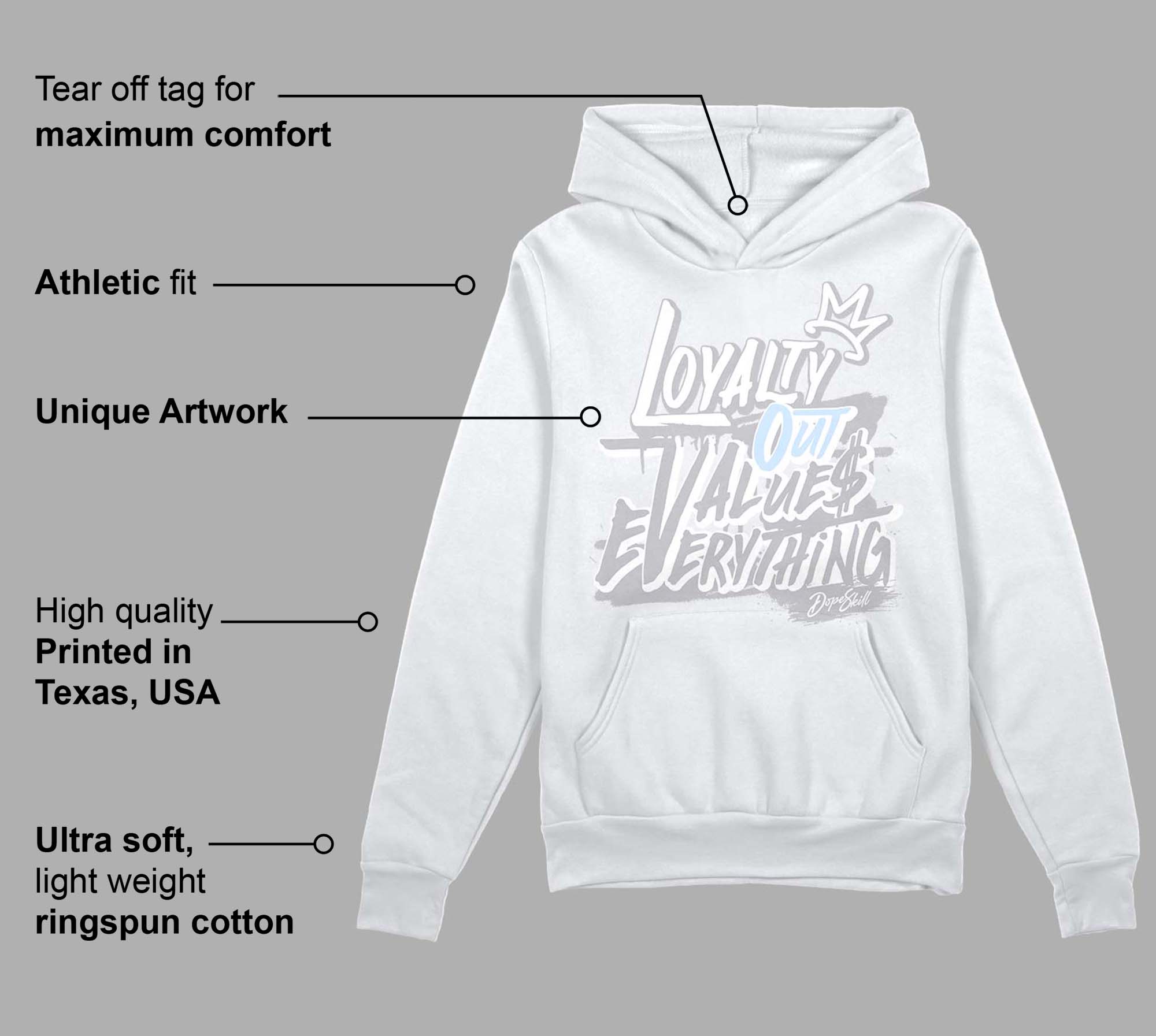 Cement Grey 11s superstreetwear Hoodie Sweatshirt LOVE Graphic