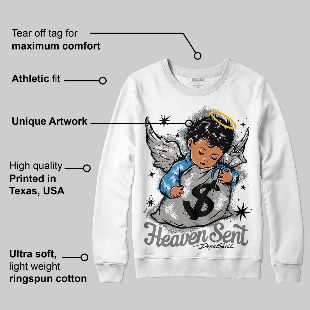 Cool Grey 9s superstreetwear Sweatshirt Heaven Sent Graphic