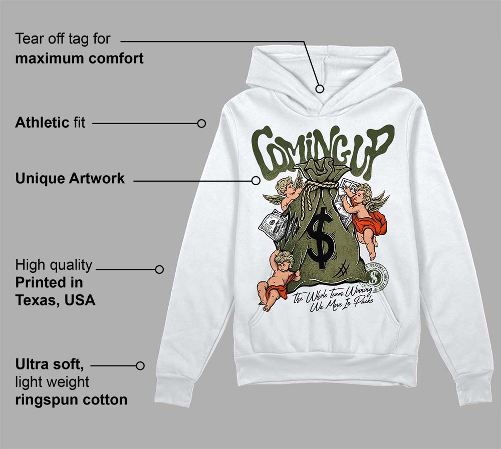 Olive Collection superstreetwear Hoodie Sweatshirt Money Bag Coming Up Graphic