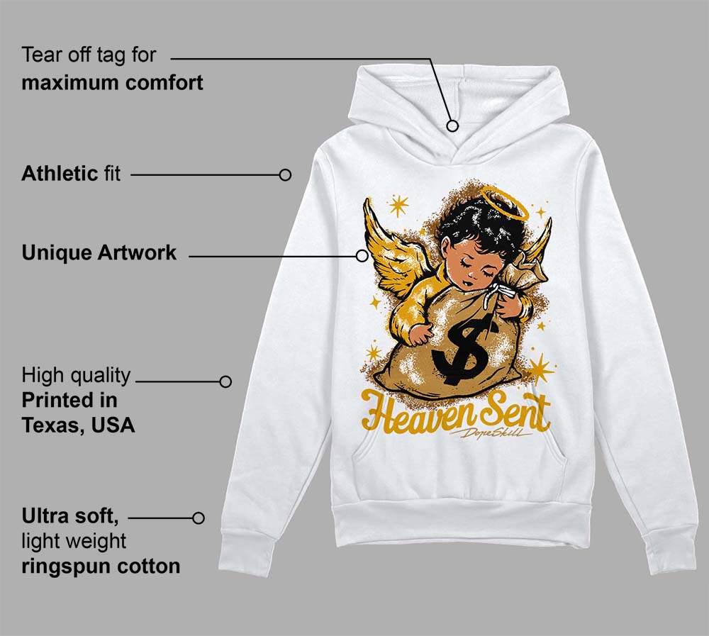 Wheat 13s superstreetwear Hoodie Sweatshirt Heaven Sent Graphic