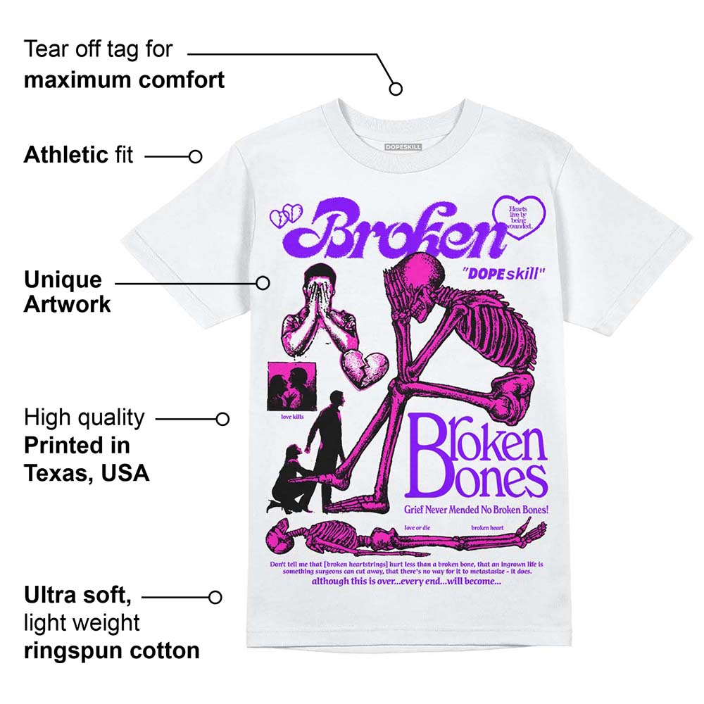 Dunk Active Fuchsia superstreetwear T-Shirt Broken Bones Graphic