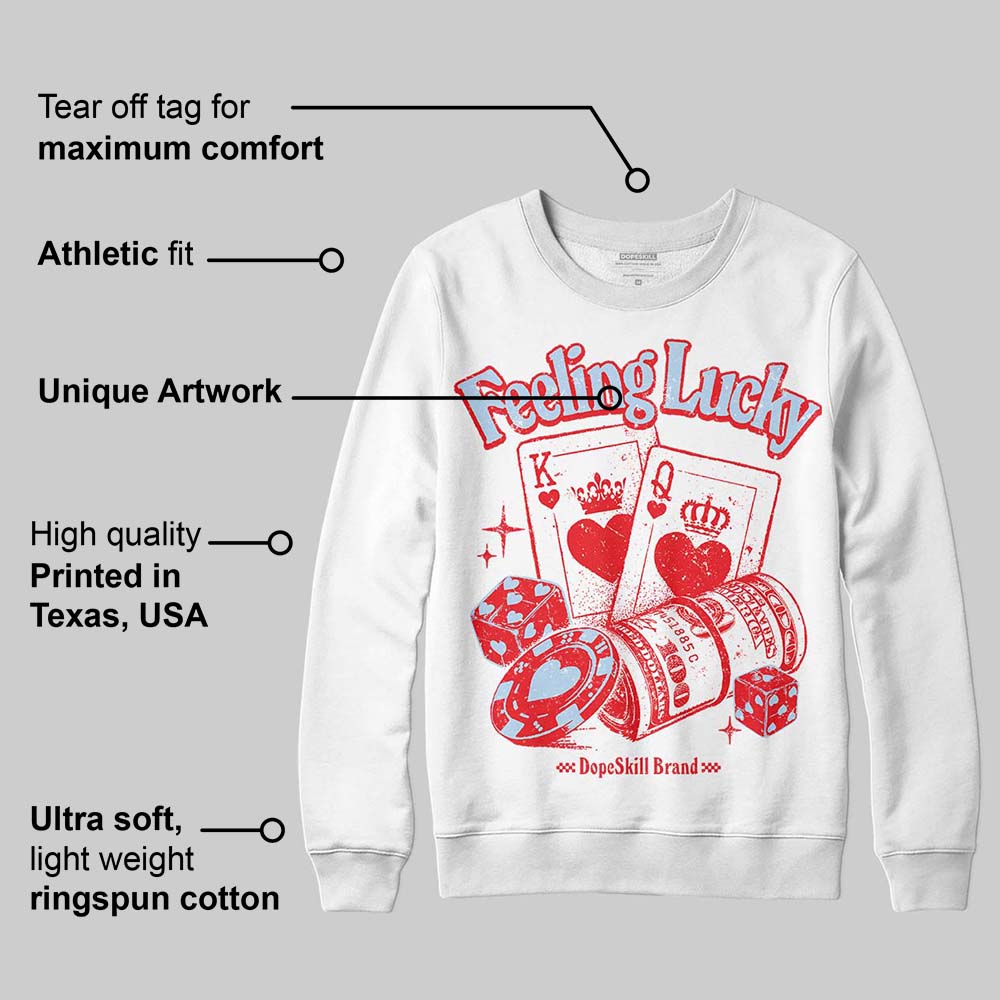 Cherry 11s superstreetwear Sweatshirt Feeling Lucky Graphic