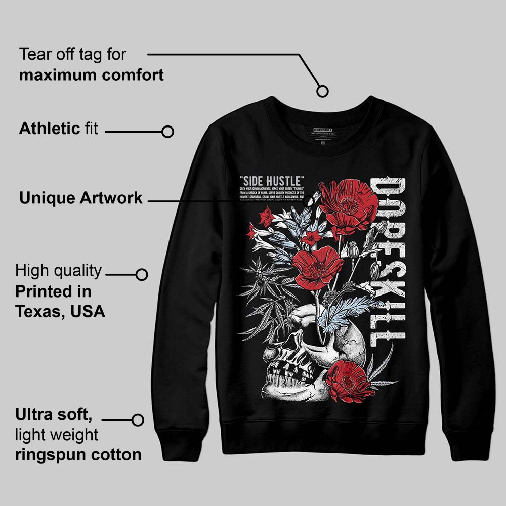 Black Metallic Reimagined 5s superstreetwear Sweatshirt Side Hustle Graphic