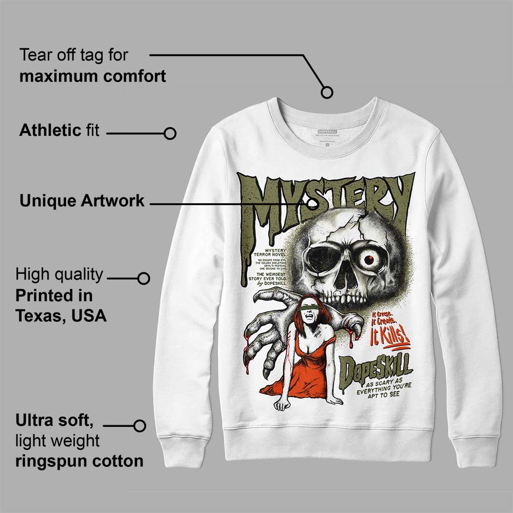 Olive Collection superstreetwear Sweatshirt Mystery Ghostly Grasp Graphic