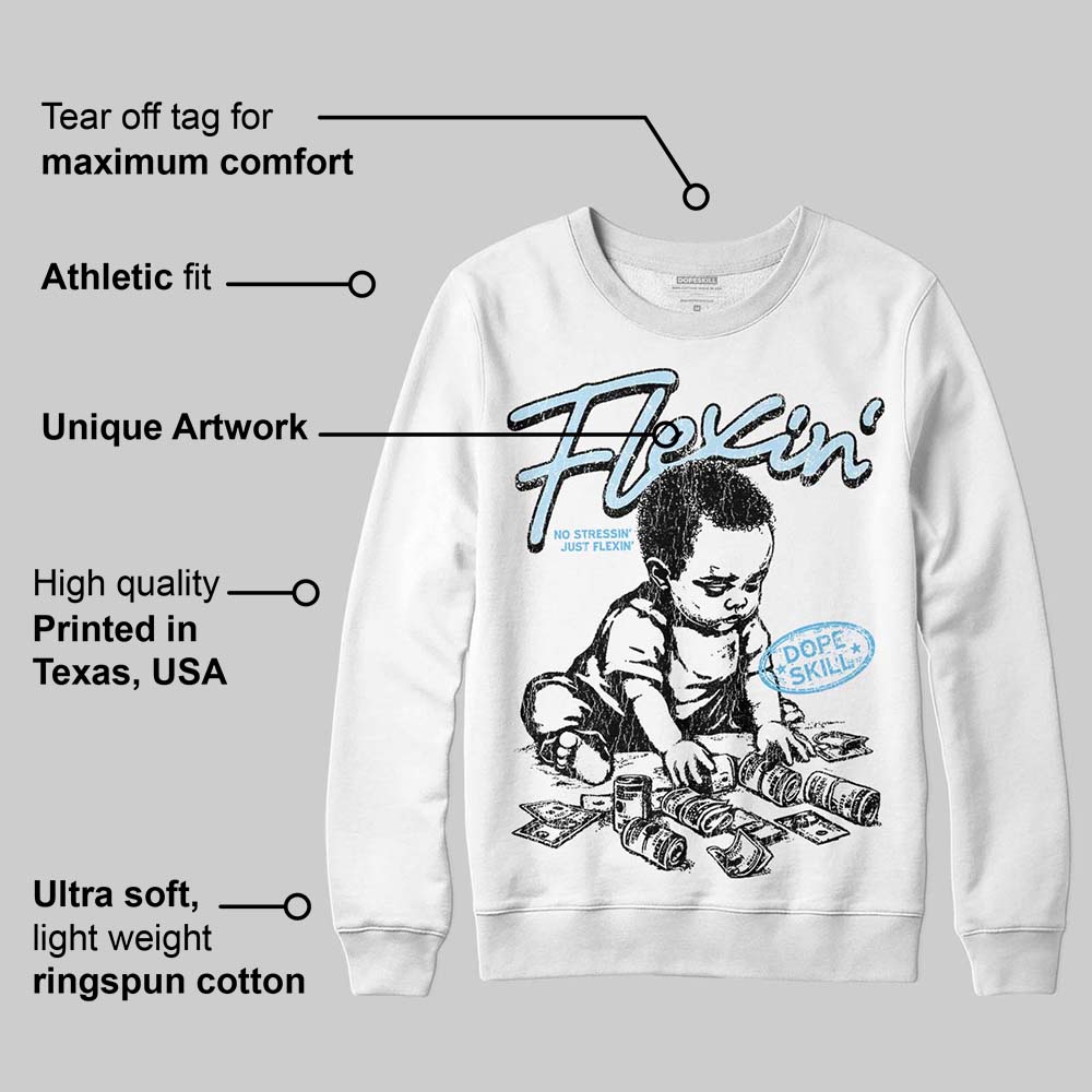 Legend Blue 11s superstreetwear Sweatshirt Flexin' Graphic