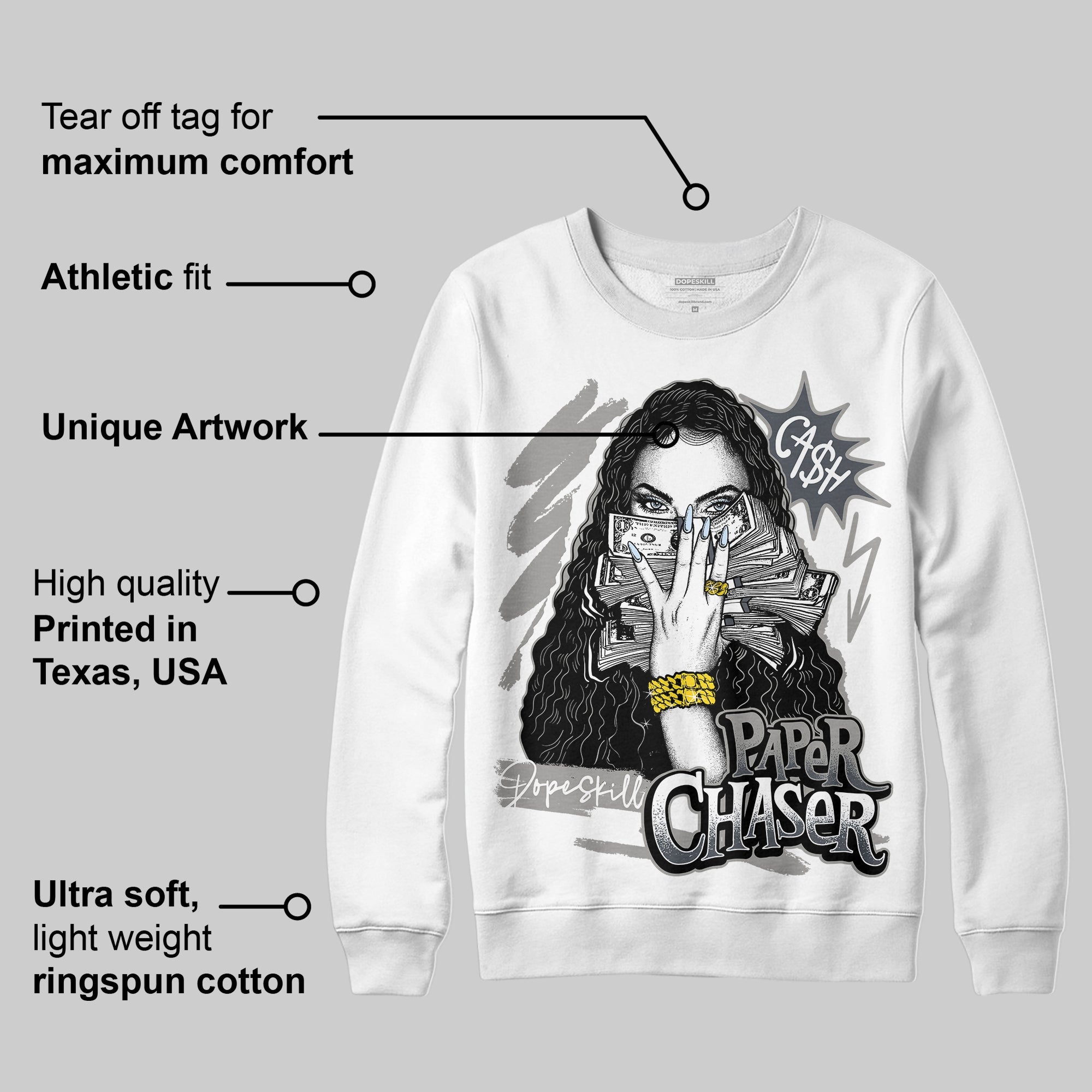 Cool Grey 6s superstreetwear Sweatshirt NPC Graphic